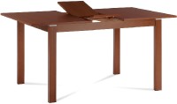 Jídelní stůl rozkládací 120+30x80x74 cm, deska MDF, dýha, nohy masiv, tm. třešeň BT-6777 TR3